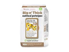 Petkin Pet Wipes for Dogs and Cats, Oatmeal, 100 Wipes