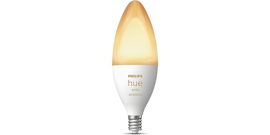 Philips Hue 40W B39 Candle-Shaped LED 4 Pack