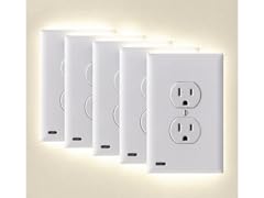 Hakol 5-Pack Outlet Cover with Built-In LED