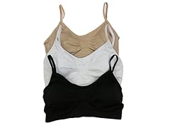 6Pk Solid Color Bralettes