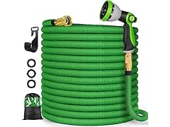 75ft Expandable Garden Hose with Nozzle