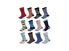 GALLERY SEVEN Men's Fun Dress Socks