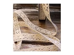 burlapfabric.com 1/2 Crochet Lace Cotton Ribbon