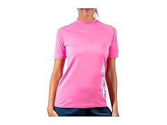 Kanu Surf Women's Breeze Pink Rashguard (L)