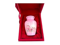 Human Pink Fresh Flowers Cremation Urn