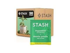 Stash Tea Peppermint Herbal Tea, Box of 100