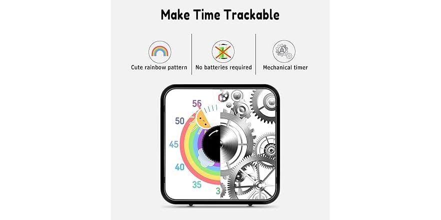 Secura 60-Minute Visual Timer, 7.5 Inch