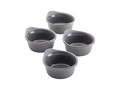 Rachael Ray  Ceramics Round Ramekins 4PK Gray
