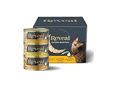 12CT Reveal Natural Wet Canned Cat Food, 3-Flavor