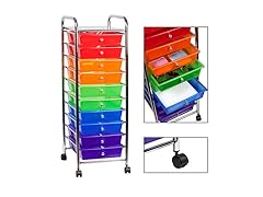 Sunbeam Rolling 10-Drawer Caddy Cart