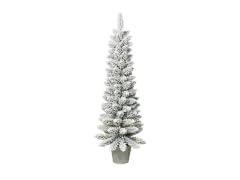 Santa's Workshop 3' Pre-Lit Flocked PVC Slim Tree