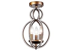 WAREHOUSE OF TIFFANY, INC Seran 3-light Flush Mount