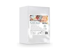 YISH Vacuum Sealer Bags for Food: 100 Quart 8"×12"