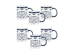 10 Strawberry Street Talavera Dinnerware, Set of 6 