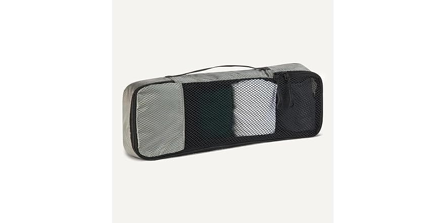 Amazon Essentials 4-Piece Packing Cube Slim, Gray