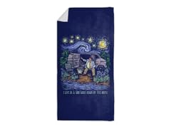 I Live in a Van Gogh Beach Towel