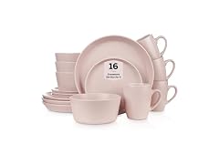 Stone Lain Albie Stoneware 16-Piece Modern Dinnerware Set