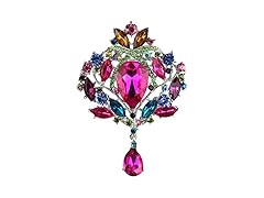 Merdia Created Crystal Brooch