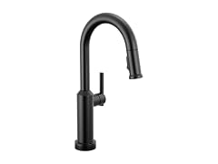 Delta Cordova Matte Black Touchless Bar Sink Faucet