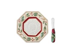 Fitz and Floyd Woodland Holiday Plate and Spreader Set
