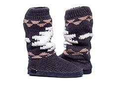 Vanessa Cuff Slipper Boot, Grey