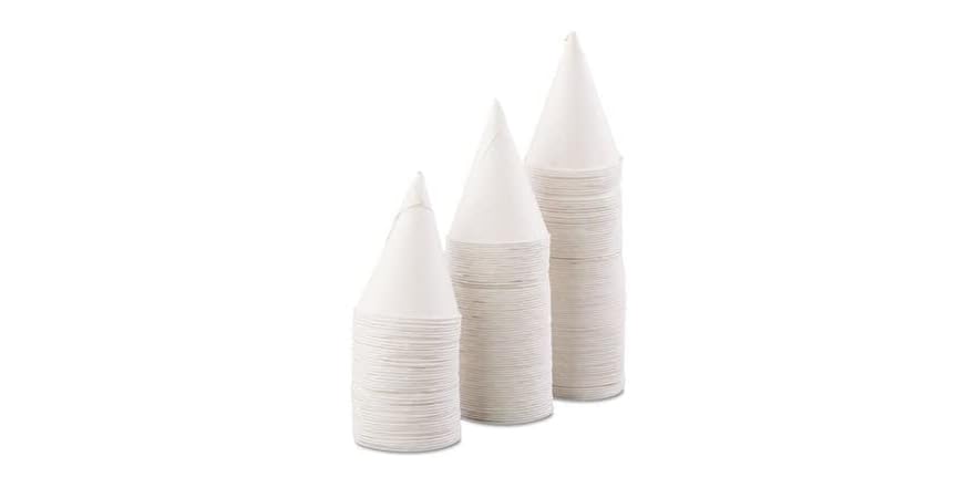 Cone Rolled Rim Cups 200 each box