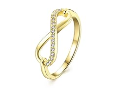 18K Gold Plated Swarovski Infinity Ring