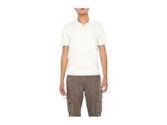 Forever 21 Men (S) Sweater-knit Polo Shirt