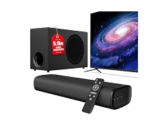 vibeadio 110W Sound Bar with Subwoofer