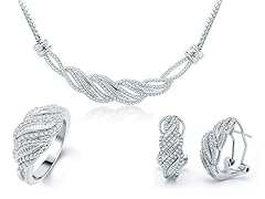 White Diamond 3pcs Set, 0.5ct