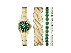 Folio Womens ThreeHand Watch, Green Dial