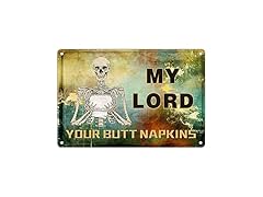 Jicht Funny Skull Tin Sign