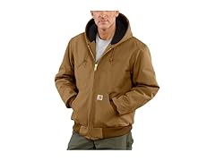 Carhartt Mens (XLT) Loose Fit Duck Jacket Gravel