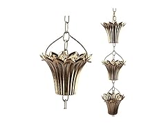 YJNSFT 8 ft Copper Plated Rain Catcher