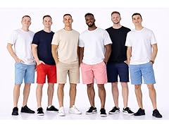 3Pk Asst Mens Slim Fit Chino Shorts