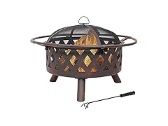 Sunnydaze Crossweave Outdoor Fire Pit