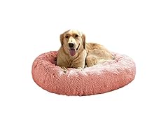 Red Calming Bed For Large Dogs