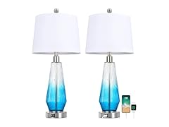 Kondras Table Lamps for Living Room, Set of 2