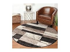 Superior Jute Backed Geometric Indoor Area Rug