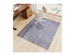 FlyEcho Grey Glass Chair Mat 46" x 55"