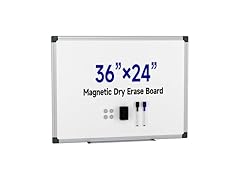 VUSIGN Magnetic White Board Hanging, 36" x 24"