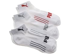 Men's 1/2 Terry Quarter - Wht/Red (3pk)