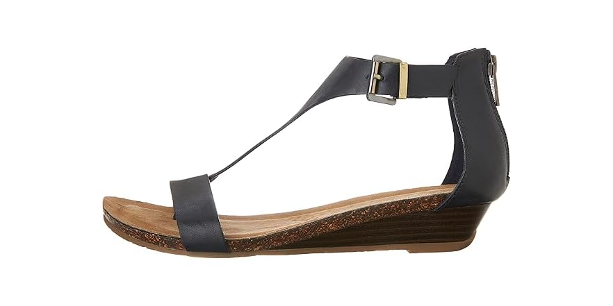 Kcr Group - Women's Wedge Leather Sandal