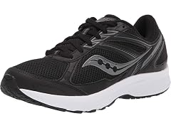 Saucony Men's Cohesion 14, Black/White (9.5 Wide)