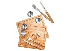 Jim Beam 2 Pack Steak Serving Set