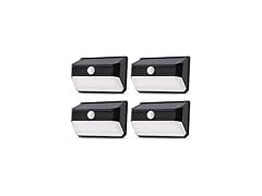 Home Zone Security ES01184G 4Pk Solar Power Security Wall 