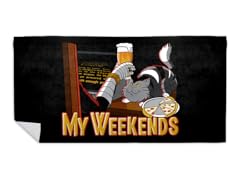 My Weekends Beach Towel
