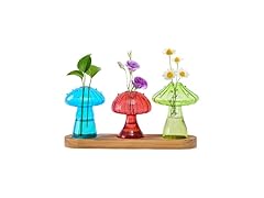 3 Pack Mushroom Glass Propagation Vases