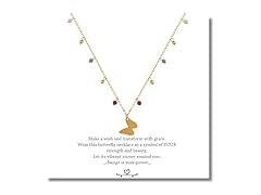 JOSEMVALE Butterfly Necklace Green