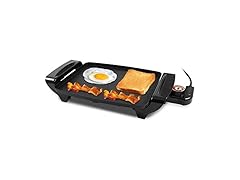 Elite Gourmet 10.5" Griddle, Black